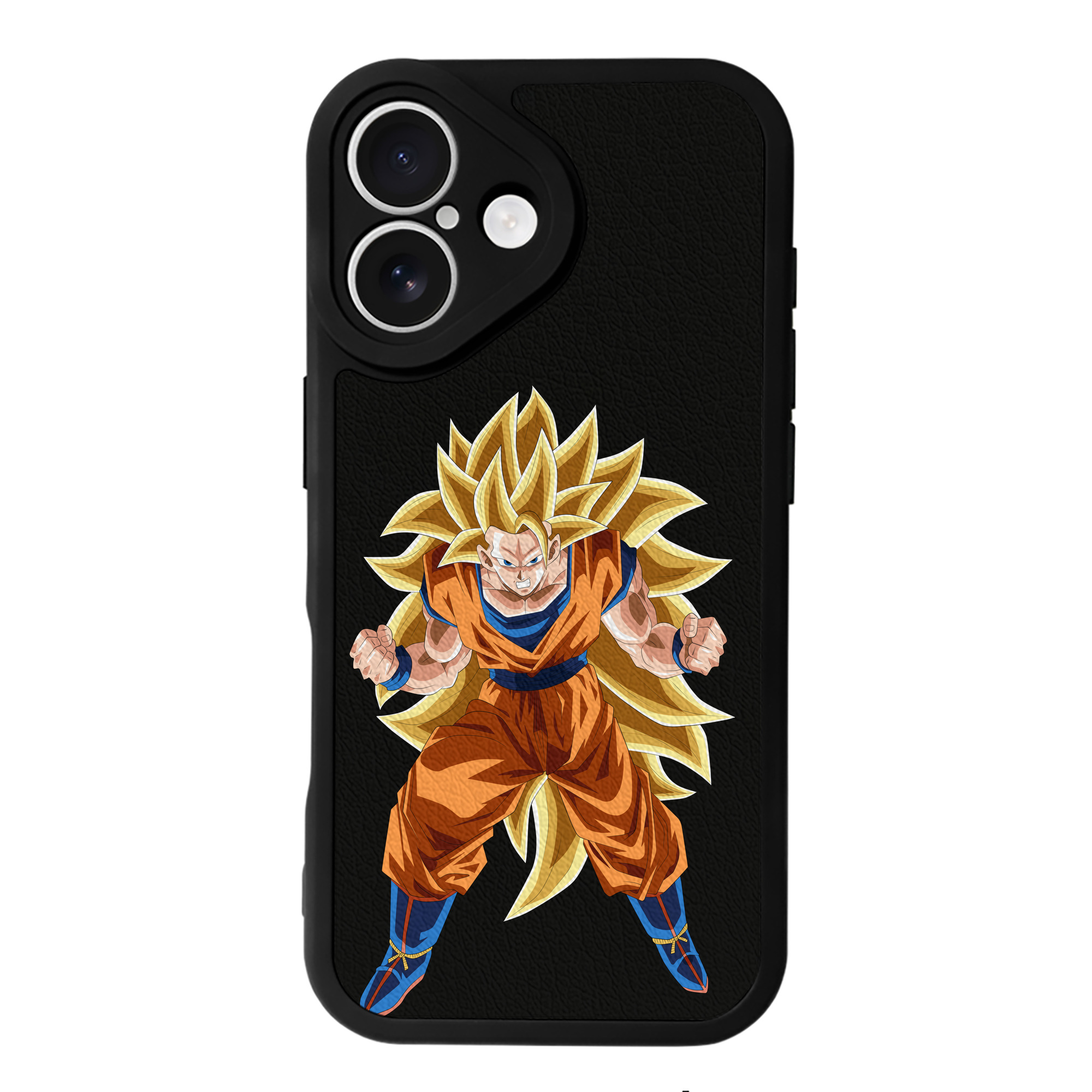 （画像用） ドラゴンボール 孫悟空（そん ごくう）Son Goku カカロット DRAGON BALL Kakarotto 【iPhone 16シリーズ対応】シリコンスマホケース（レザー調） 材質：シリコン